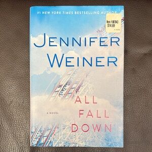 NWT Jennifer Weiner “All Fall Down” Hardcover Novel